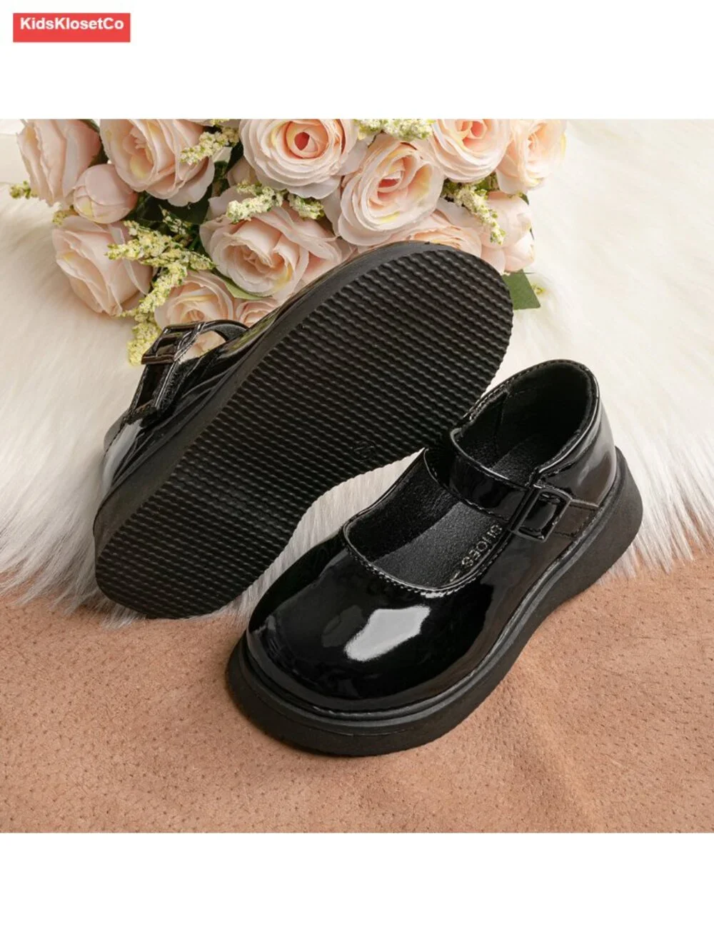 Girls Mary Jane Flats School Uniform Dress Shoes Loafers